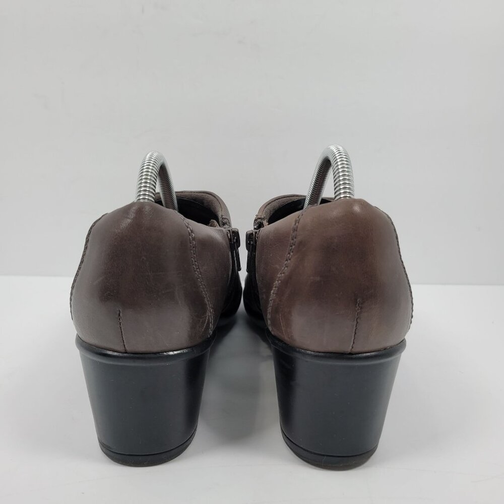 Clarks Collection Women's Brown Leather Slip On Shoes 15260 US Size 9.5M - Picture 4 of 8